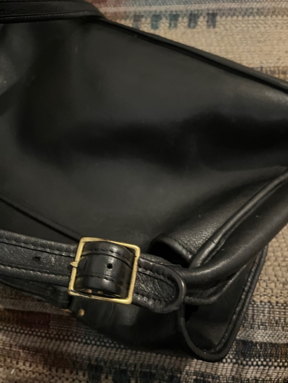 Coach Black Leather Laptop Briefcase with Gold Turnlock PREOWNED - Picture 15 of 15